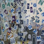 Detail of Raining Letters. 